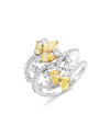 SLAETS Jewellery Yellow Diamond and White Diamond Cocktail Ring (horloges)